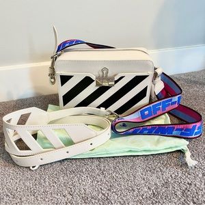NWT Off-White Diagonal Leather Camera Bag